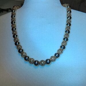 Vintage Gold Beaded Necklace